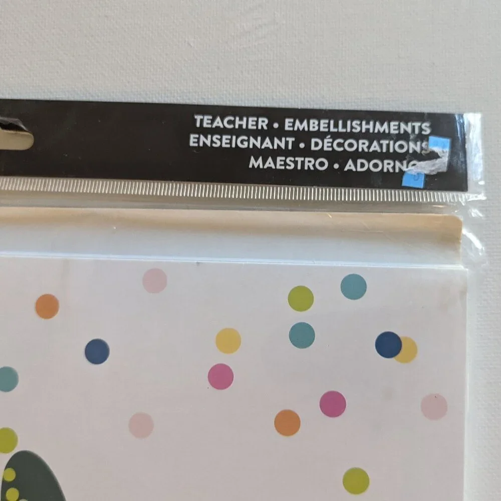 NWT Happy Planner Teacher 'Change the World' 41pc Wall Art Kit Classroom School